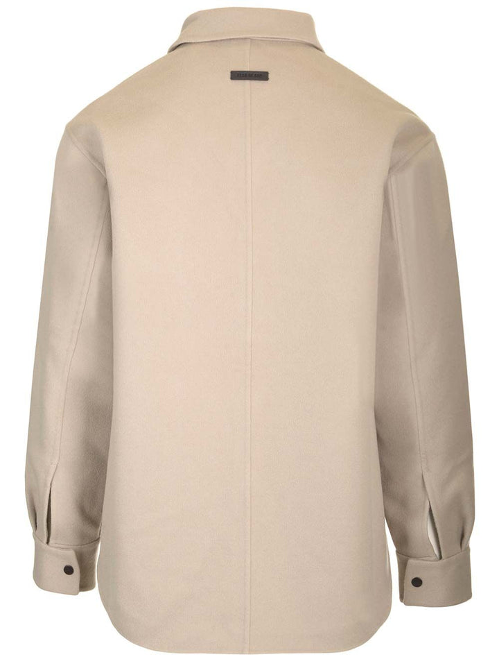 Fear Of God Wool And Cashmere Overshirt Giacche - Beige | aef79fef21a344c55b679eb954a8ac30fac322a7