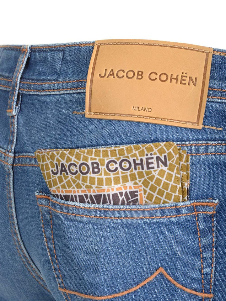 Jacob Cohen Pant5 Pkt Slim Cropped/Carrot Scott V1 Trousers - Blu | 94438f3d70093d26170b32401b6cce0c91c1dab1