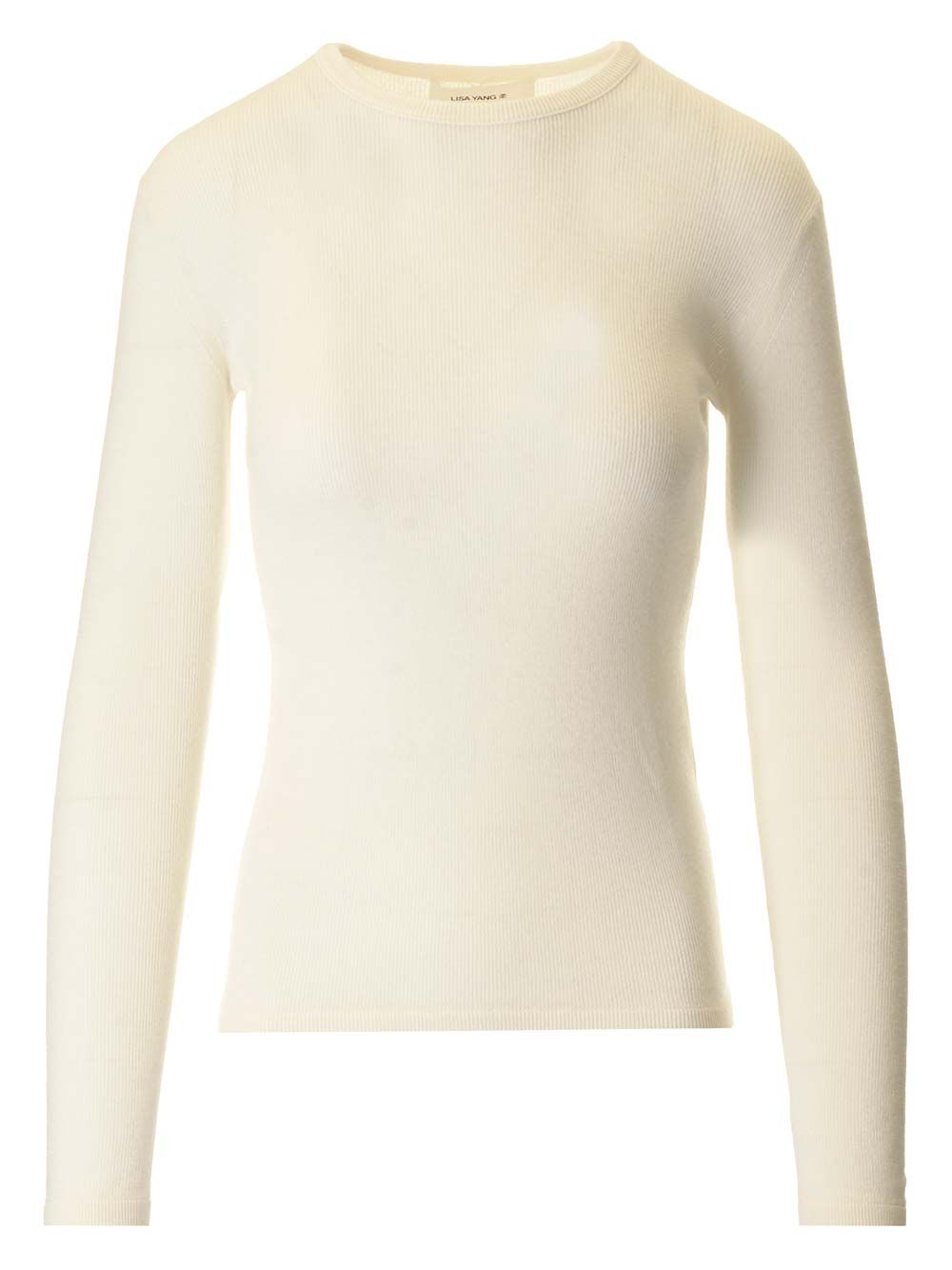 Lisa Yang Vivian Long-Sleeved T-Shirt Knitwear - Bianco | 1d0233ead14f096d07be026f6fa28cc8fc3333db