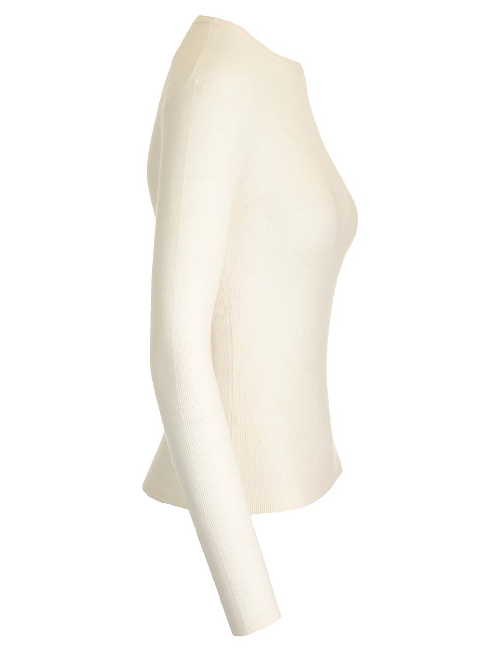 Lisa Yang Vivian Long-Sleeved T-Shirt Knitwear - Bianco | b87228e682a0e0661b84495d70ba88f811526dc3