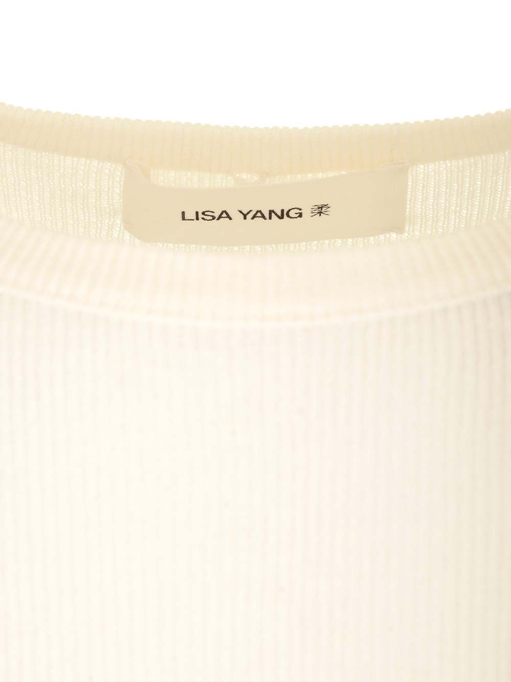 Lisa Yang Vivian Long-Sleeved T-Shirt Knitwear - Bianco | 4267e4eab4b26fc5a5068b11d4415e2b88e10f40