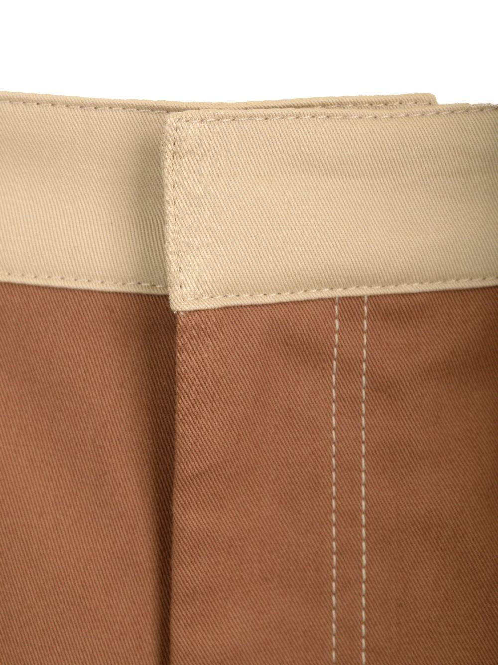 Off-White Cotton Cargo Pants Trousers - Marrone | 9d366ca402d3e8c73862241cdcee7e2cf0d640ac