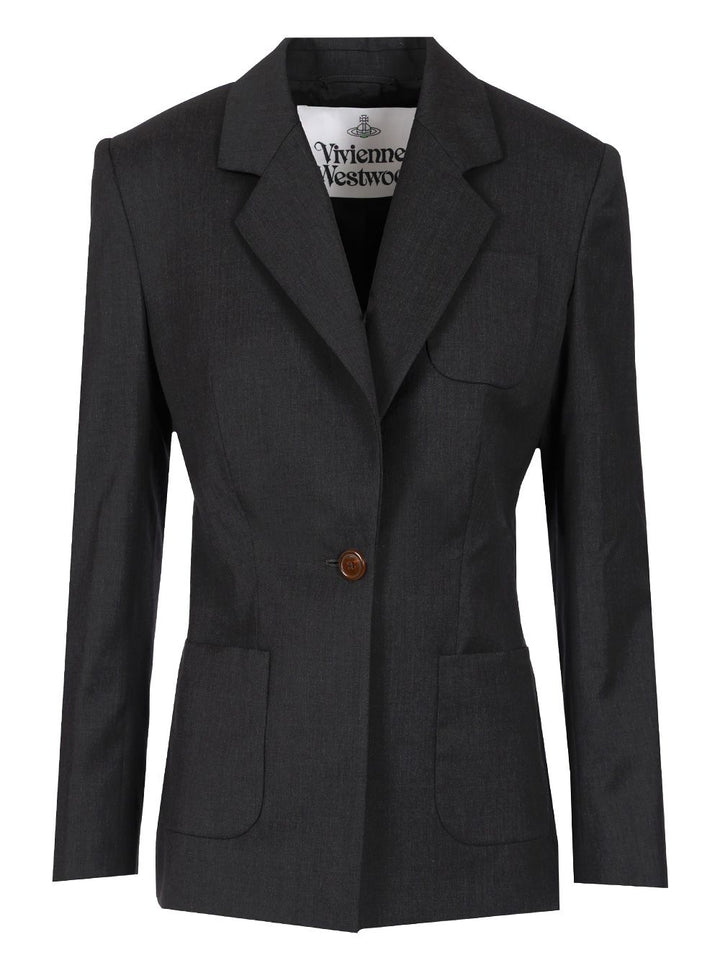 Vivienne Westwood Single-Breasted Blazer Giacche - Nero | 2a407affa0b36605ec733701de1ae1b5e0fdea16