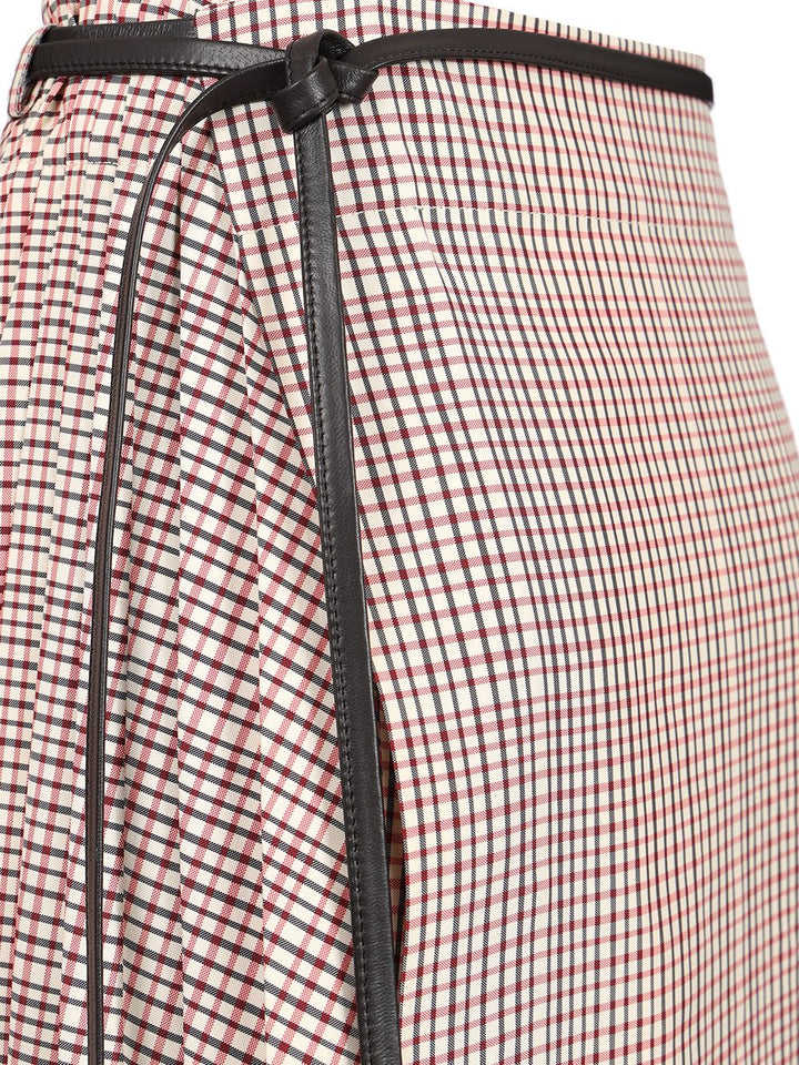 Bottega Veneta Checked Midi Skirt Gonne - Multicolor | 7e1314d677eb368dccfb6b48b03a4e6819ca0384