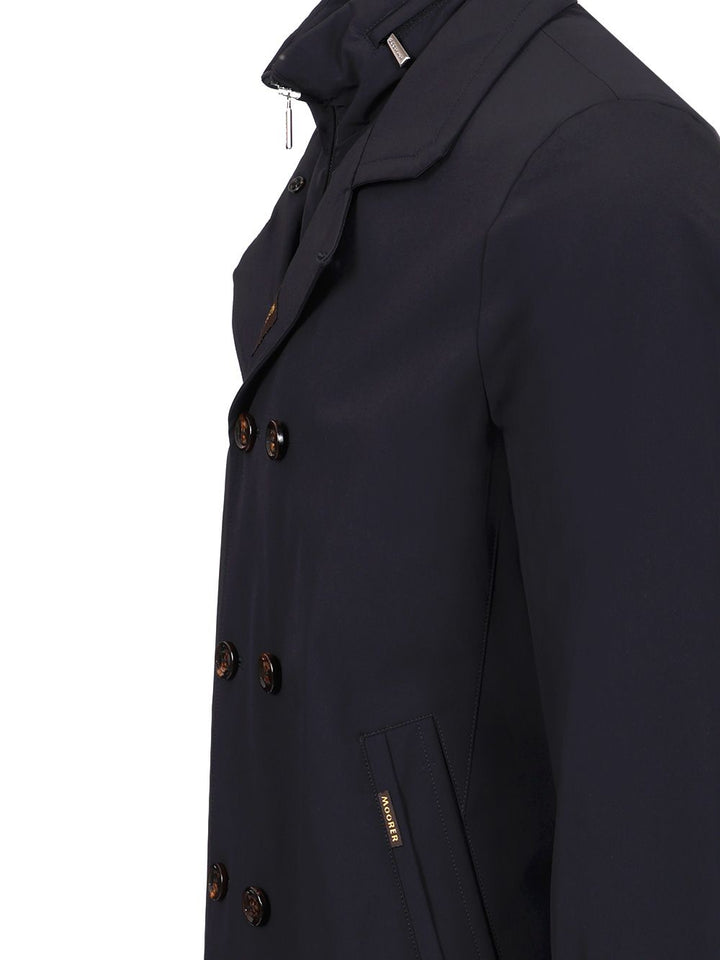 Moorer Volmer-Kn Coats - Blu | 77df9b5a7d4b5a79833c3711219c1a45bc69e525