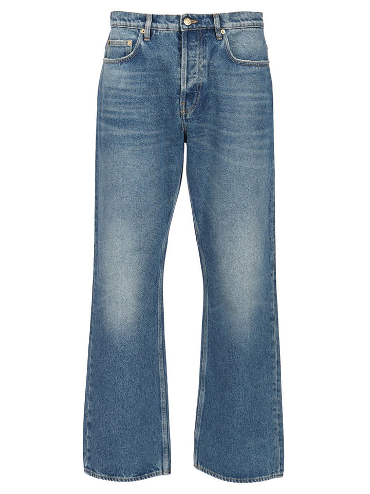 Golden Goose Deluxe Brand Loose Fit Jeans - Blu | 7b9aadd628359af46631363fef30fe421f8ace88
