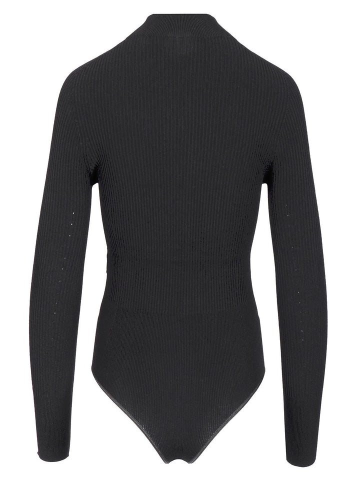 AlaÏA Long-Sleeved Bodysuit Top - Nero | 95e5b21813c50ba4c9f3574ea80a2916d36eb31e