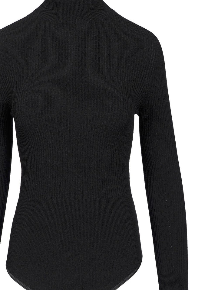 AlaÏA Long-Sleeved Bodysuit Top - Nero | ebcebf727d1d5e45253f9a7c43ad19975a24b4e3