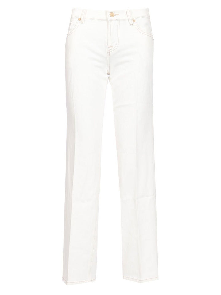 7 For All Mankind Calie Jeans - Bianco | 0b5c67f6c53463498bbe37f9cd7ac2f47d759b05