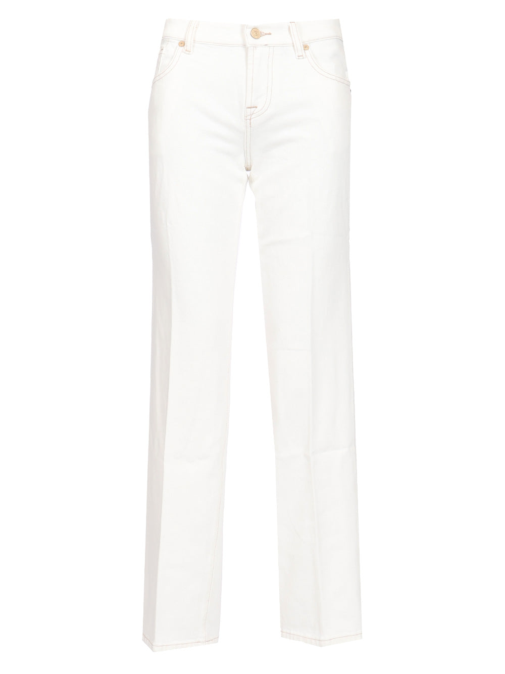 7 For All Mankind Calie Jeans - Bianco | 46d4ebe26cc82d89df5d9a35ea53a5a323de815b