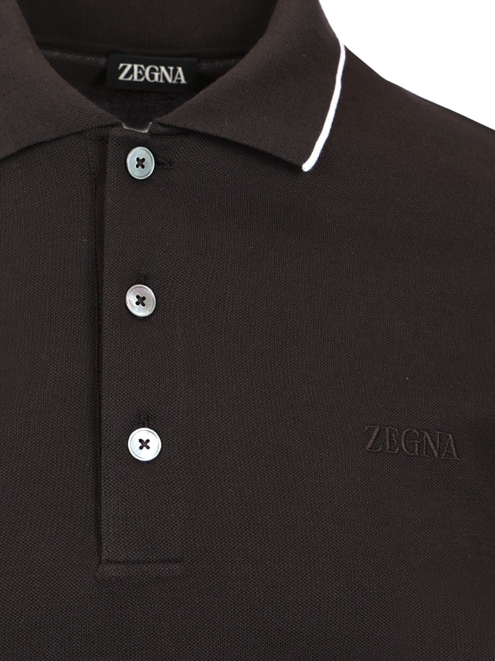 Ermenegildo Zegna Black Stretch Cotton Polo T-Shirt - Nero | 0ff9698a3a7b01b5d2dc7616c25e558e24ca88b2