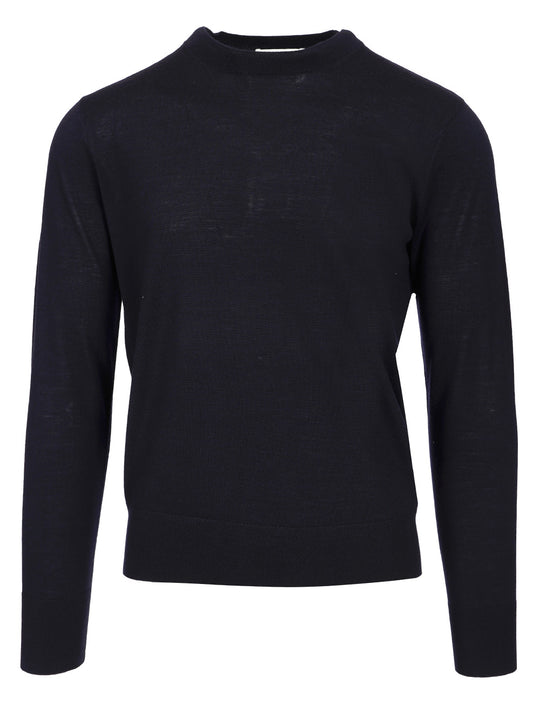 Merino Wool Sweater Knitwear Blu