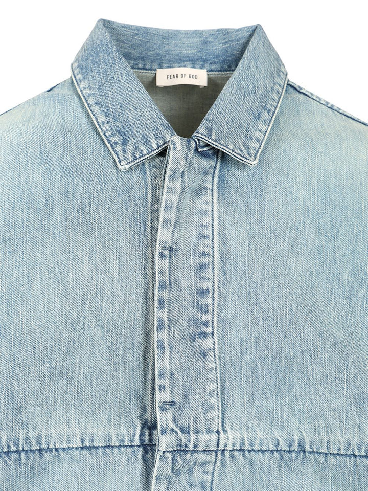 Fear Of God Trucker Giacche - Light blue | 98651bca8714a44c7aefafdbbf500d15125e6147