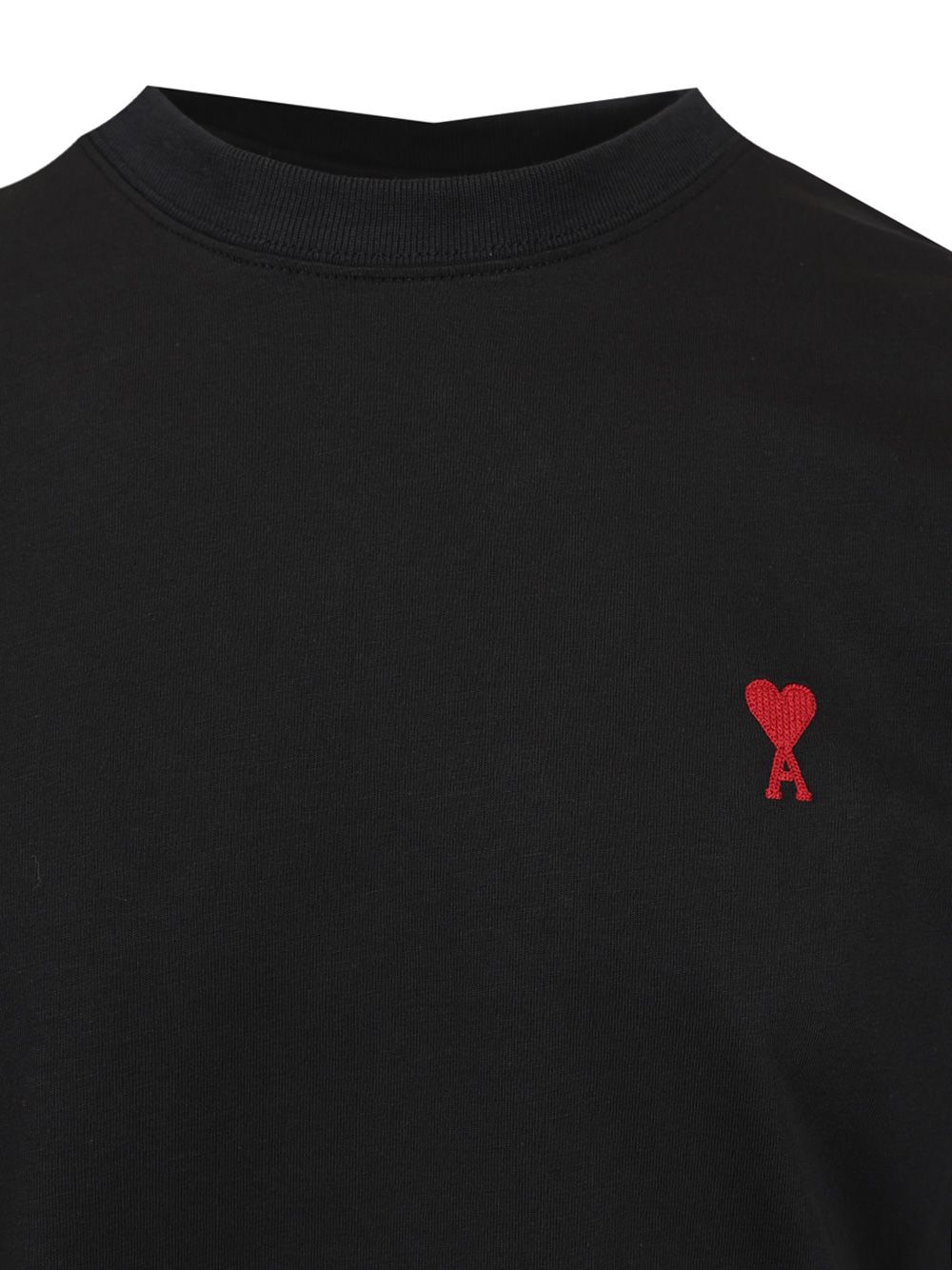 Ami Cotton T-Shirt - Nero | 1f1a49c529a35920d12abf0b99143c6600a6fb93