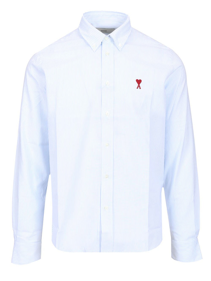 Ami Striped Shirt Shirts - Light blue | dcb6b36cb201319424eac991188a4cfc0f2356ee