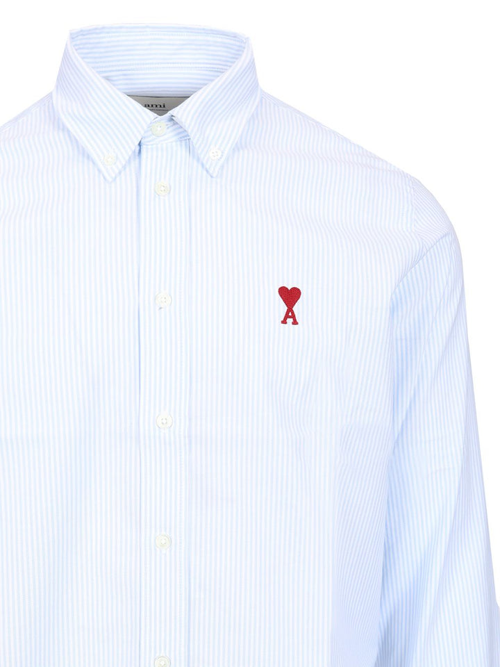 Ami Striped Shirt Shirts - Light blue | 939ff7899912401ec6b11233e02629b50e501a52