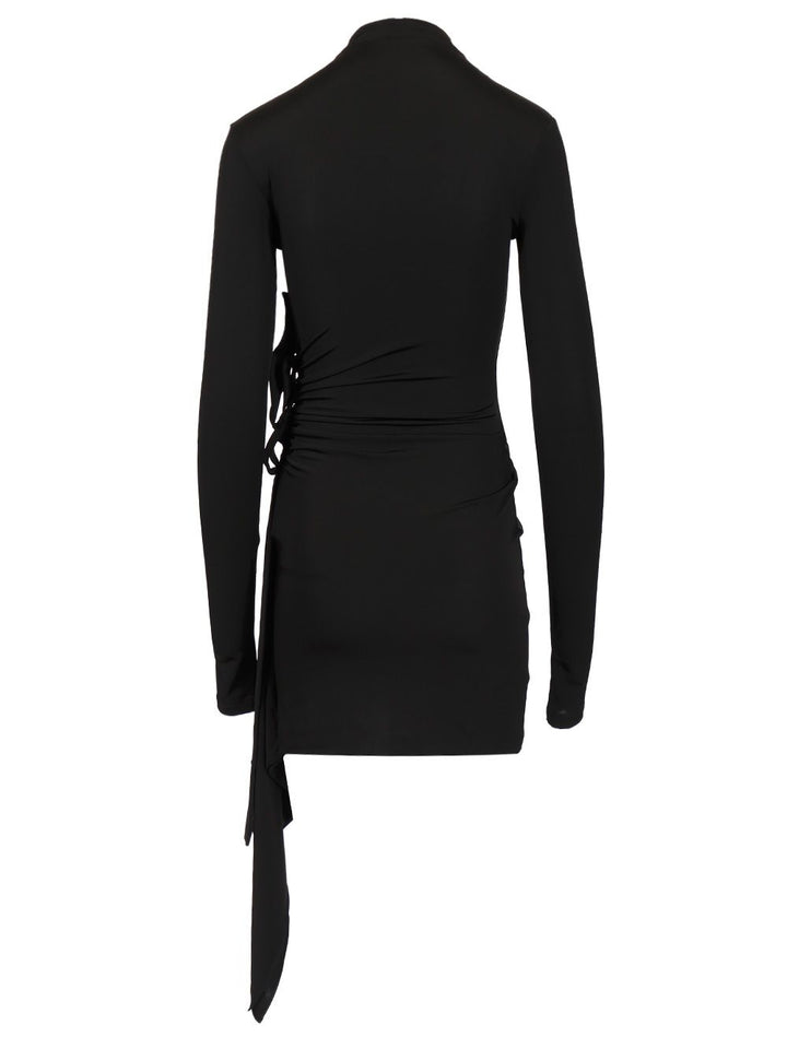 Off-White Sec Skin Draped Mini Dress Ls Black - Bl Abiti - Nero | f630c57a9ede156a5508951456c56f514bb71c24