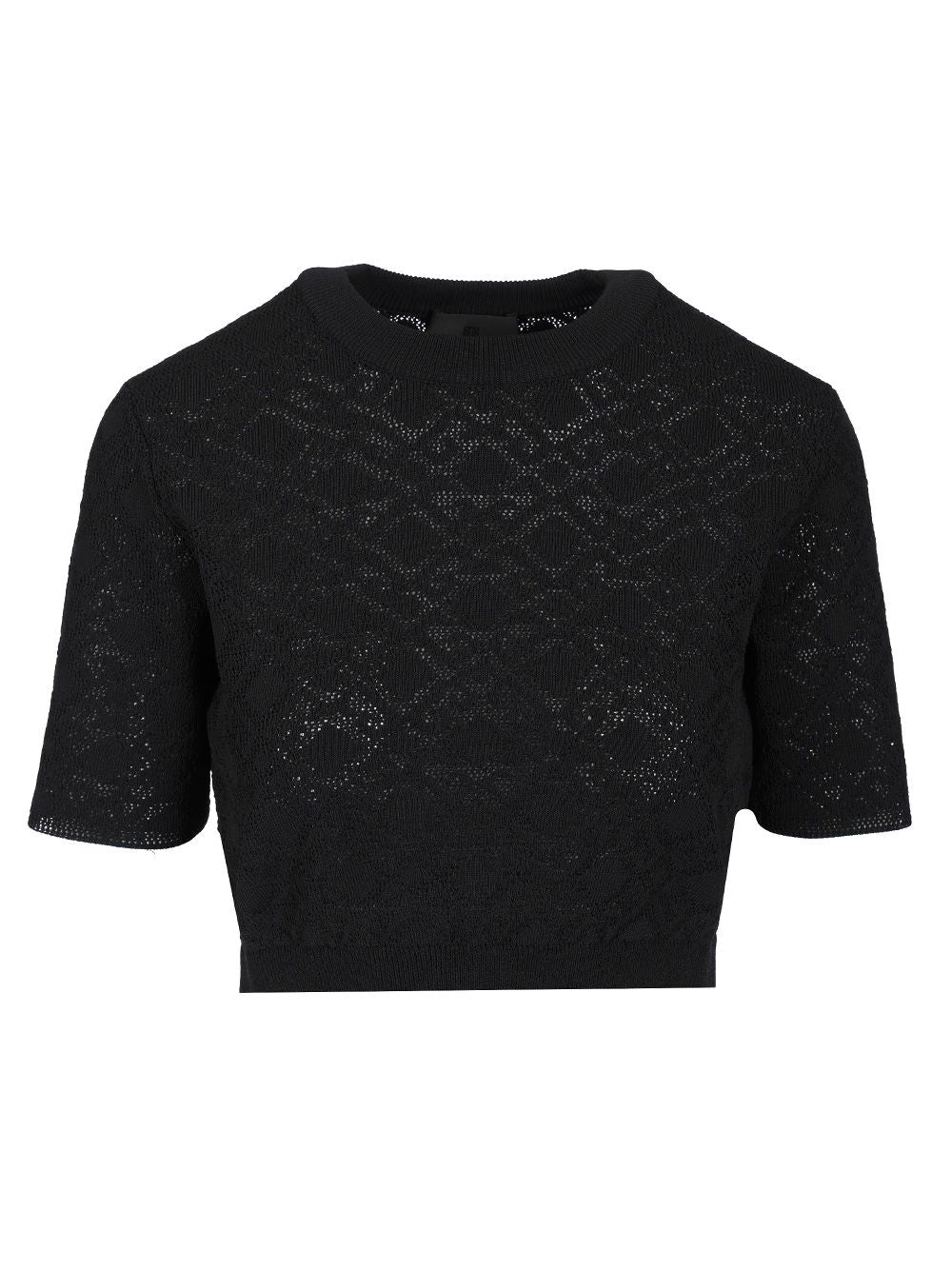 Givenchy Crop Sweater Knitwear - Nero | 7f081ac5b08757e08b1db7ade8d246e19943fafa