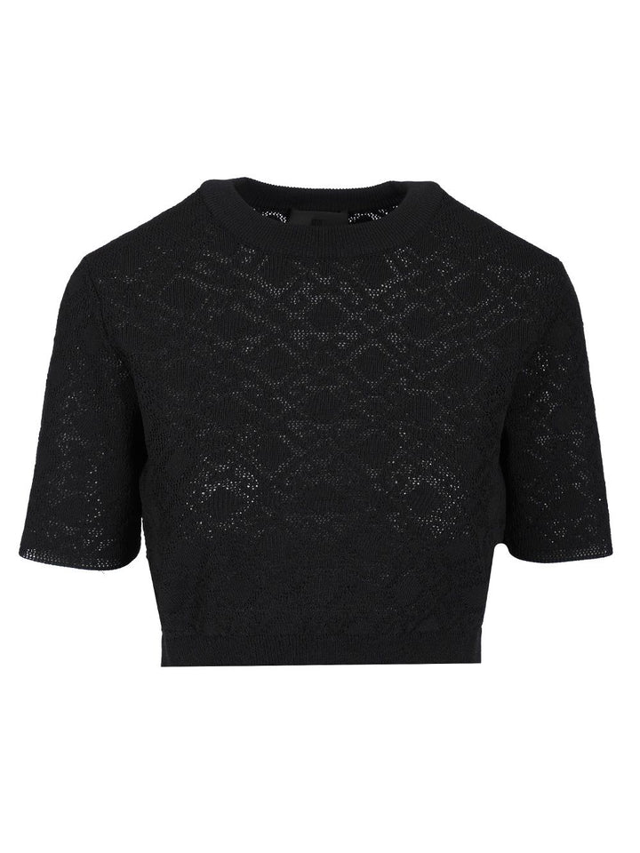 Givenchy Crop Sweater Knitwear - Nero | 7f081ac5b08757e08b1db7ade8d246e19943fafa