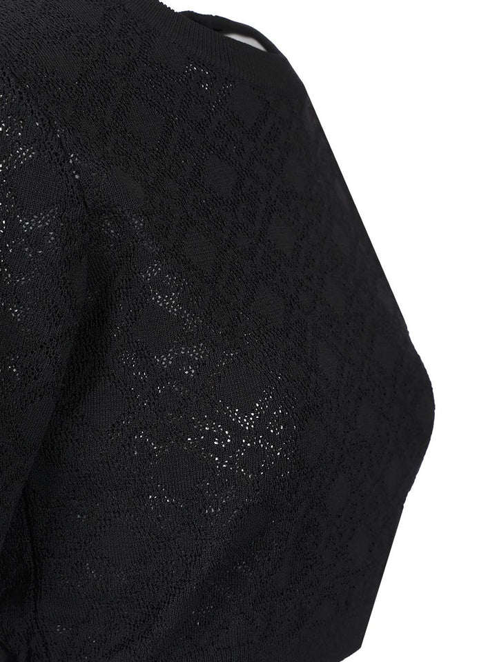 Givenchy Crop Sweater Knitwear - Nero | b0e4a055b89203a413e0f44c935a95c92250e167