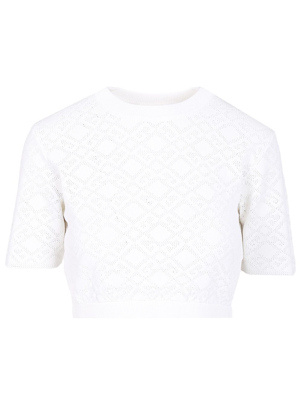 Givenchy Crop Sweater Knitwear - Bianco | 46869811107d720bce5f979f50678f047f6d15e1