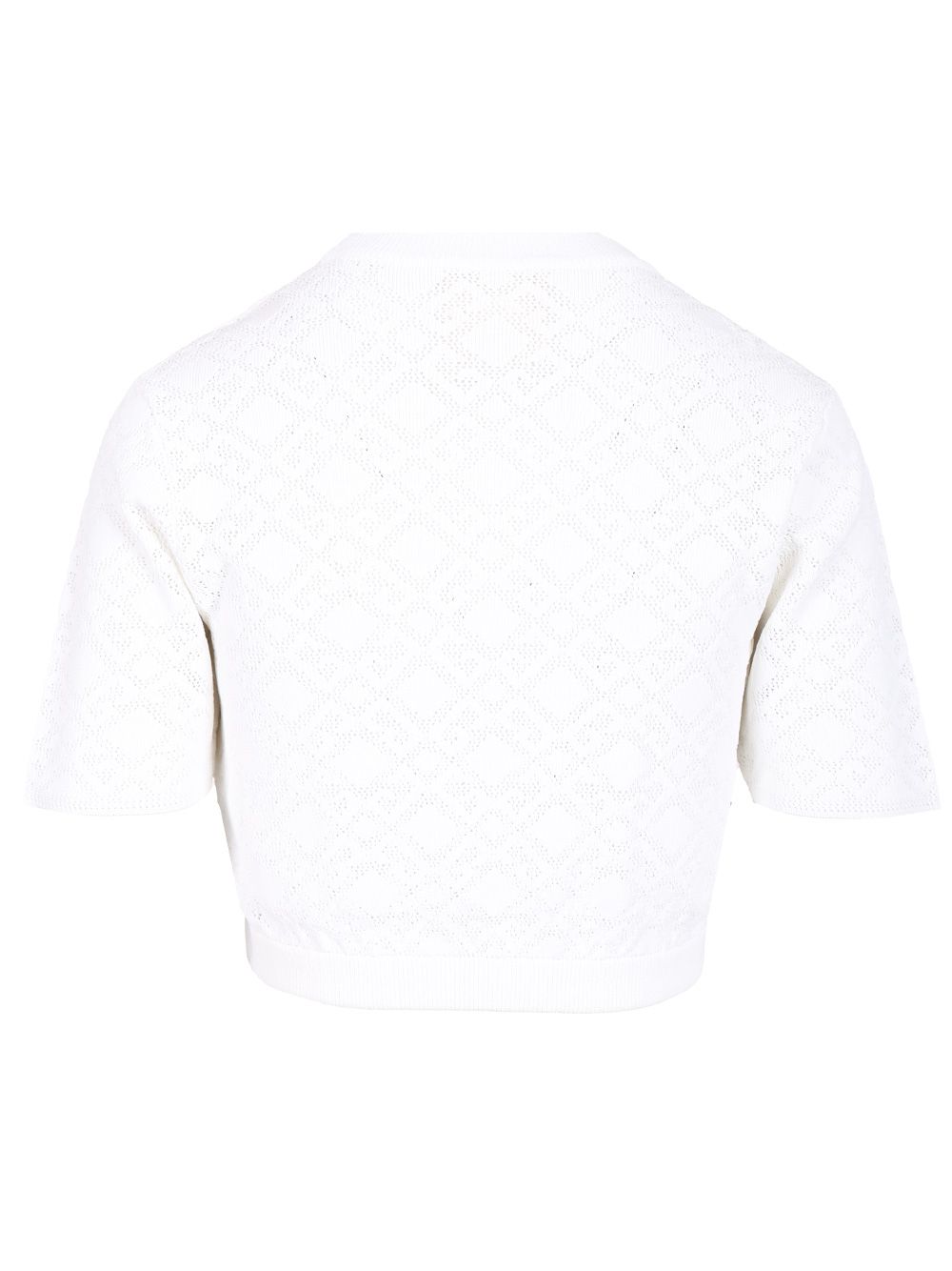 Givenchy Crop Sweater Knitwear - Bianco | 6b02a2255f276f379562689d2d87650a16e1857a