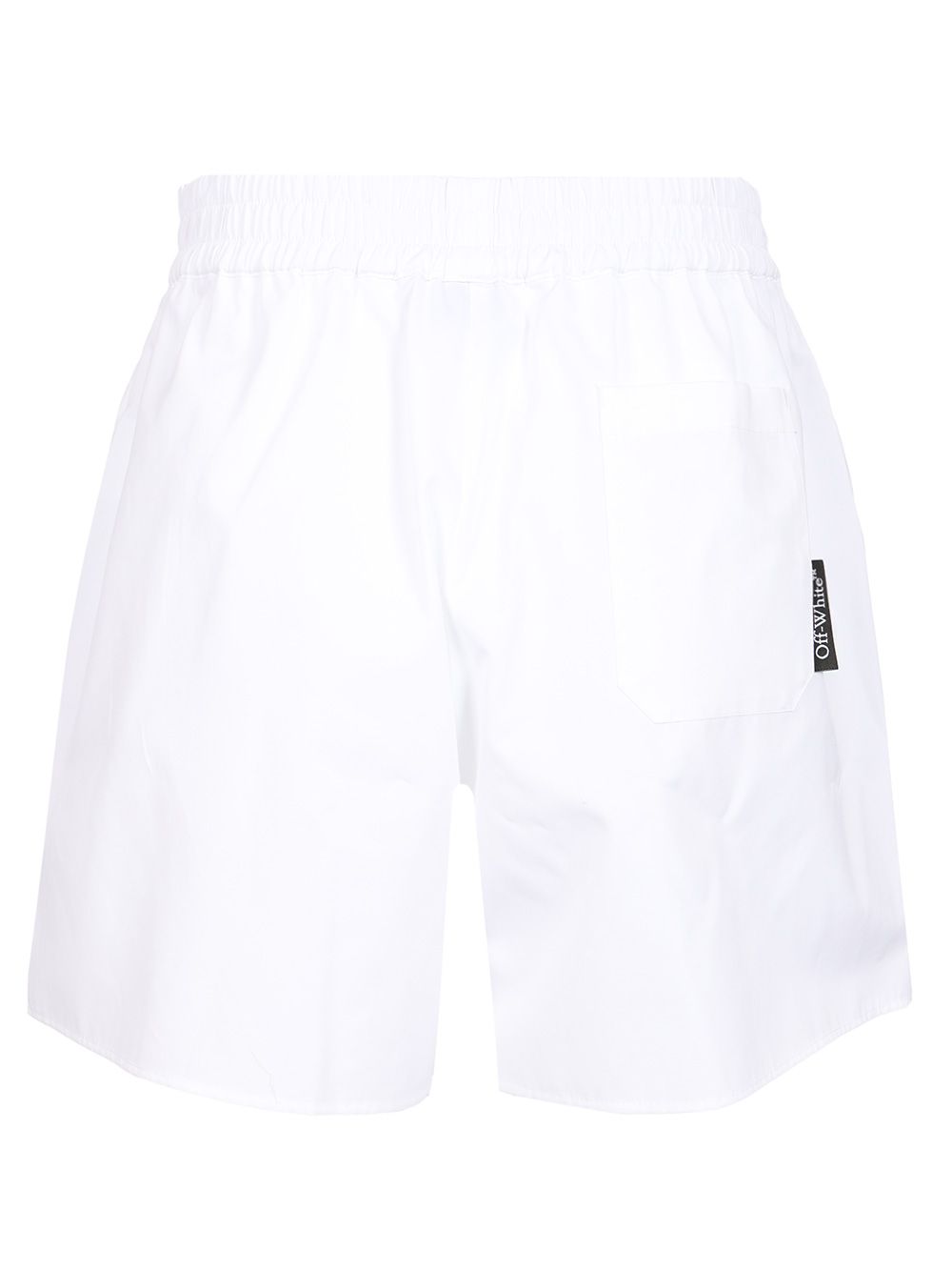 Off-White Popeline Shorts Trousers - Bianco | 519158386a033faab585600779ef17388ec7e080