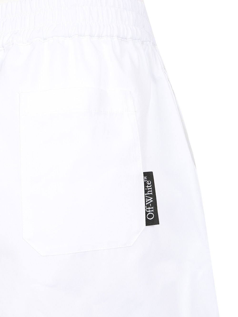 Off-White Popeline Shorts Trousers - Bianco | 178f9a64d0d7646aaad0dddf6552ad087a450d96