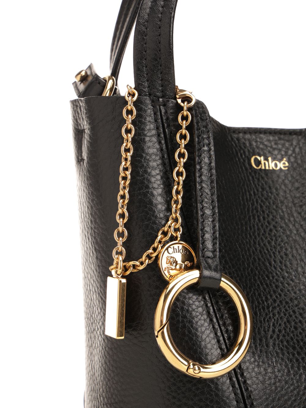 Chloe' Chloé Spin Shoulder Bags - Nero | 33ad7f7fa3cf52458e3083142408e00d63bc4467