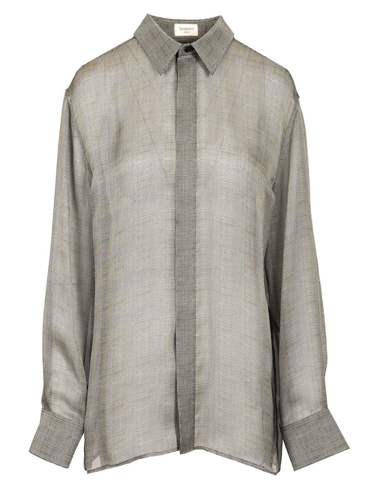 Saint Laurent Silk Shirt Shirts - Nero | ffb787aaa152362d03d19b174b0487e246102668