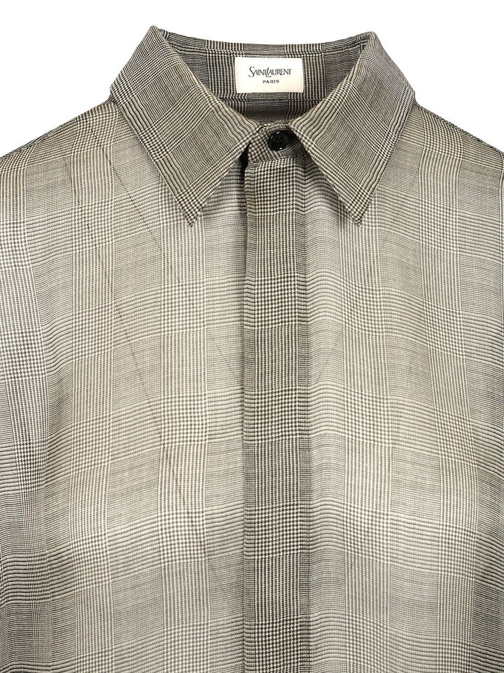 Saint Laurent Silk Shirt Shirts - Nero | 5cd95d35a752814e52b4f511e4766c67c8640019