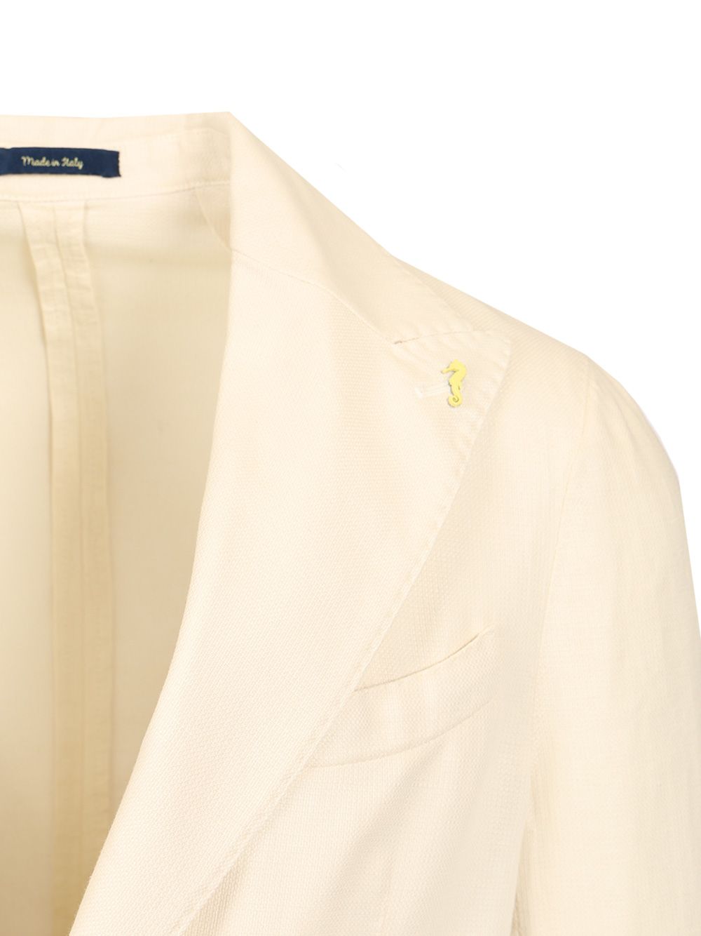 Guarinucci Cotton Linen Blazer Giacche - Bianco | 2a6f3f00bf9b29df50afb0858c538d3ff55c169f