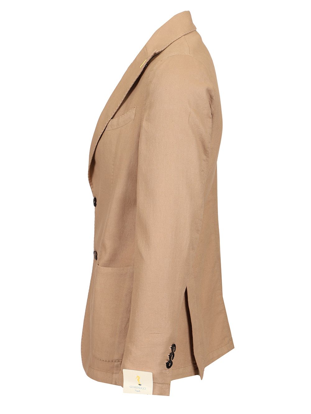 Guarinucci Cotton Linen Blazer Giacche - Beige | e11e7e7384e4ad7796bf2548b841c4b610cbf962