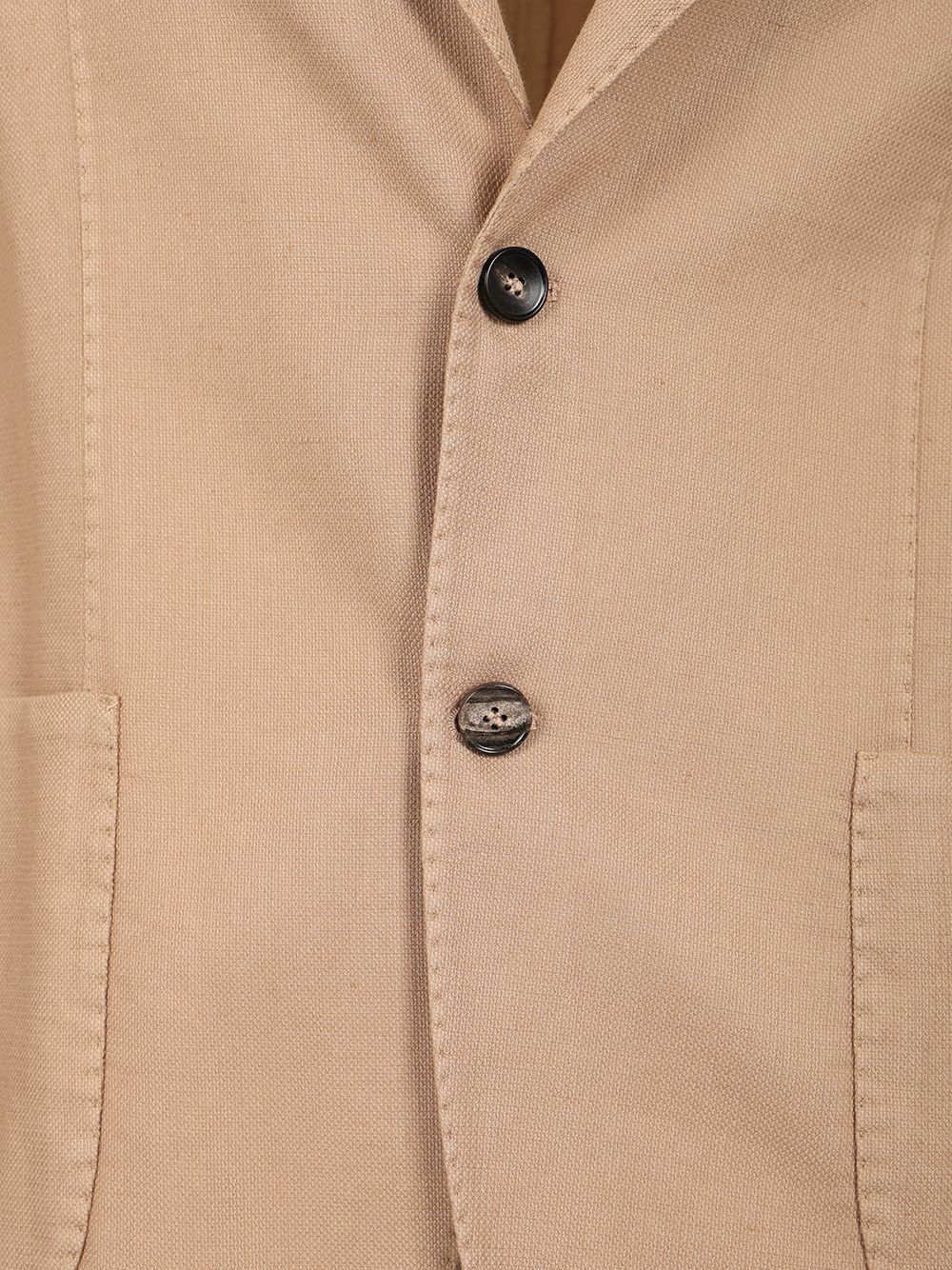 Guarinucci Cotton Linen Blazer Giacche - Beige | 7e53486bee4013a07e1fb5c96e24cb4dc3319873