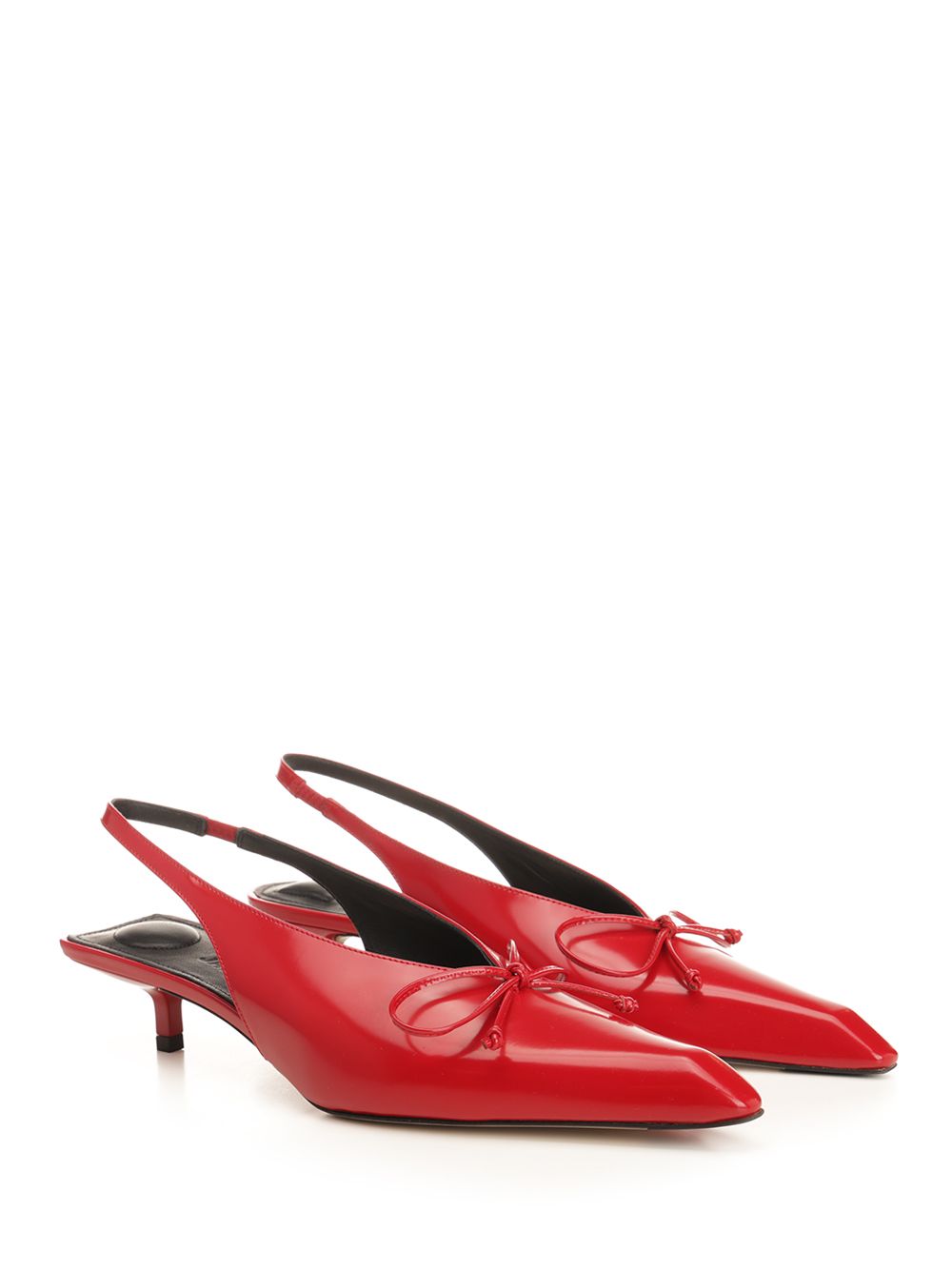 Jacquemus Cubisto Decollete - Rosso | 52d5a4808b9f51963f81e4cdeb67c301e33746a7