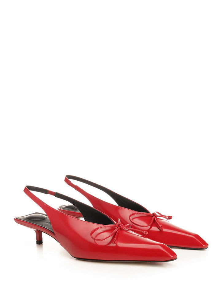 Jacquemus Cubisto Decollete - Rosso | 52d5a4808b9f51963f81e4cdeb67c301e33746a7