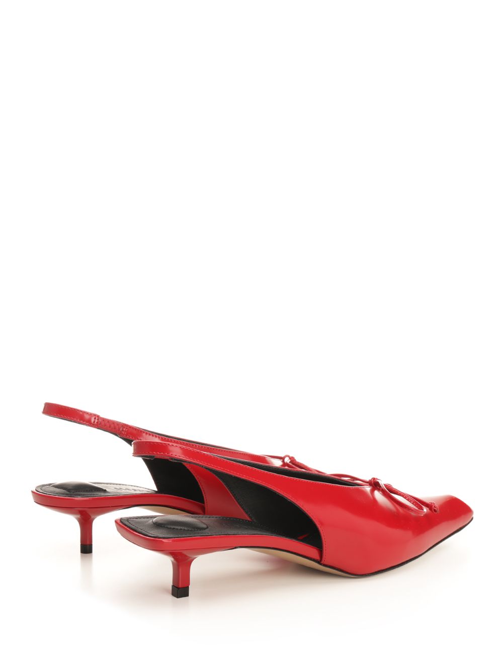Jacquemus Cubisto Decollete - Rosso | fbe13e62d2d52e81cbe4b3938dea391cccca8684