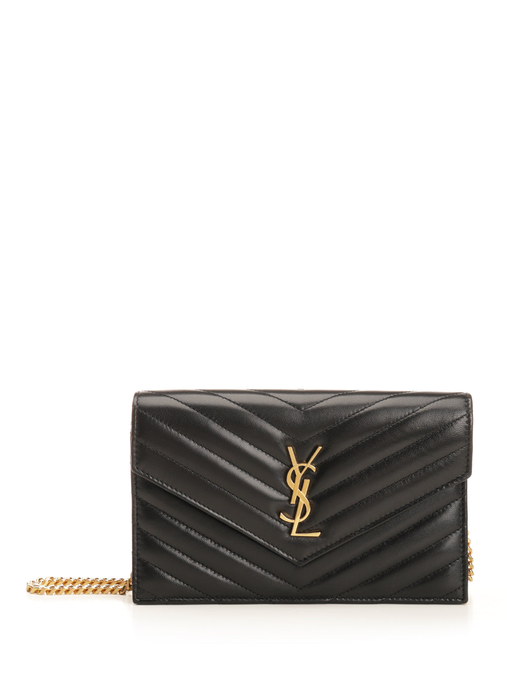 Saint Laurent Wallet On Chain Small leather goods - Nero | 704ad4d4d66a1a00443c569e33260ba33b9cdd76