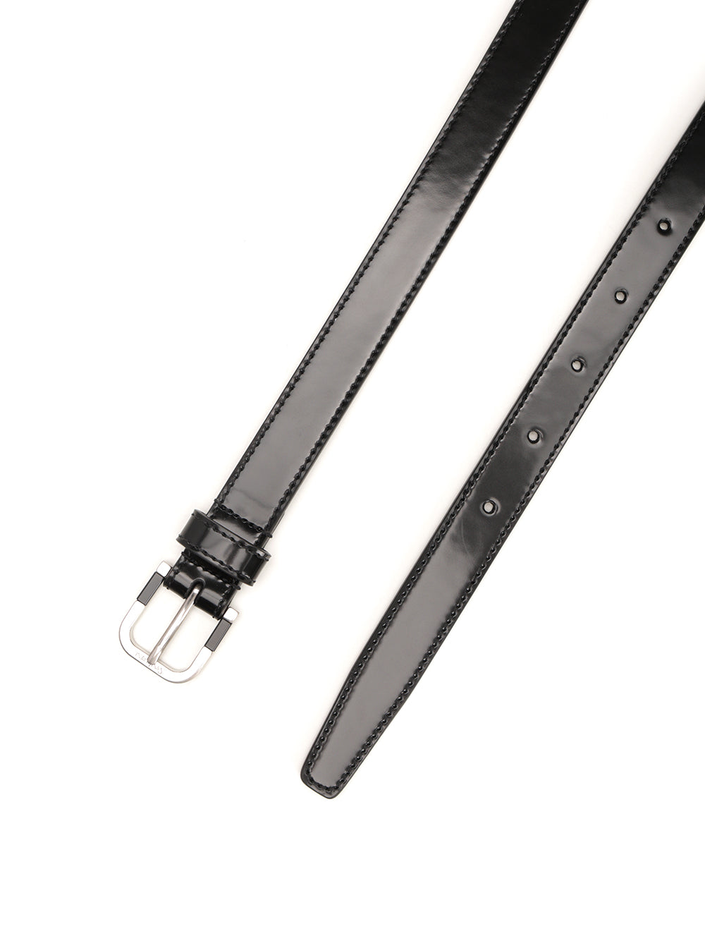 Saint Laurent Brushed Leather Belt Cinture - Nero | d858e586e7689655bbe0a0a02ef09bdd4356ac45
