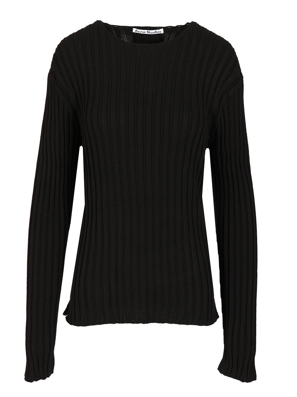 Acne Studios Crew Neck Sweater Knitwear - Nero | 0ae5e01ffe0a9e3d6c7e538cf1871c20548e5fb5