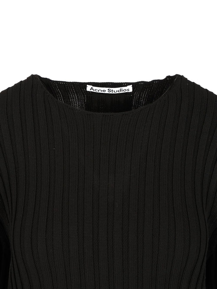 Acne Studios Crew Neck Sweater Knitwear - Nero | 1869d20370610c76ac56a597b5f3725c9fedf19e