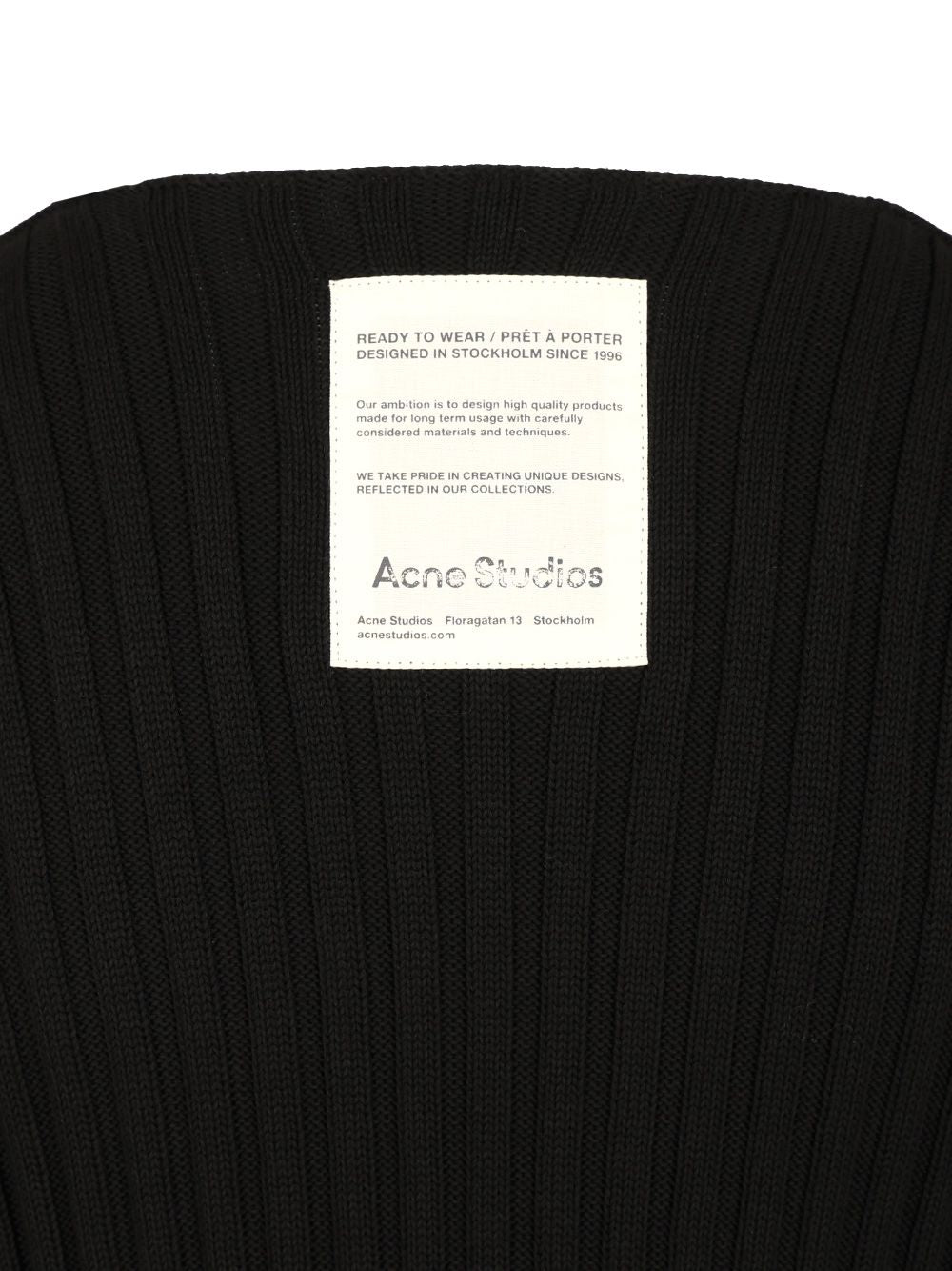Acne Studios Crew Neck Sweater Knitwear - Nero | 6222c81282c97c81ae54986ae273cd6e808a945b