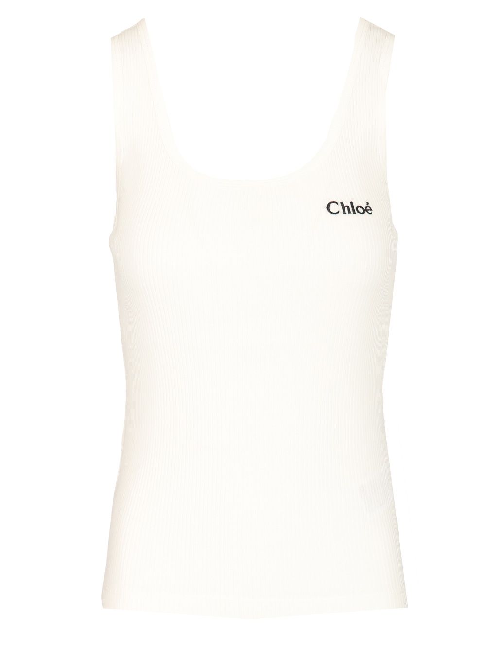 Chloe' Ribbed Stretch Jersey Top - Bianco | 5537cc652644da5496423bae2c13f2e4e7efa24d