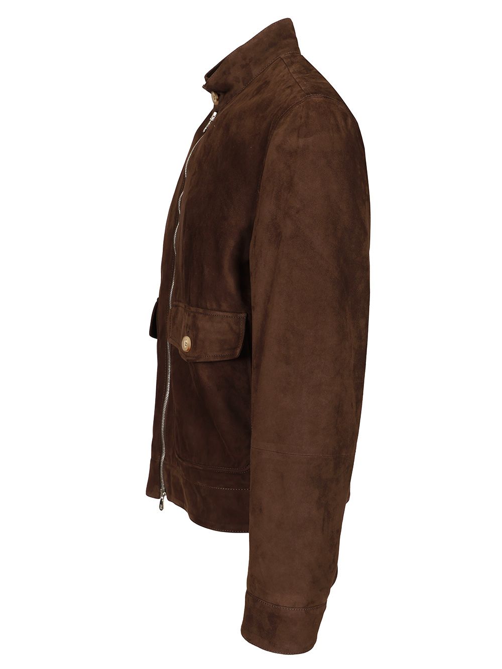 Brunello Cucinelli Suede Biker Jacket Giacche - Marrone | 318d356fe93b97d2472213abe26d2cb9e01c60c4