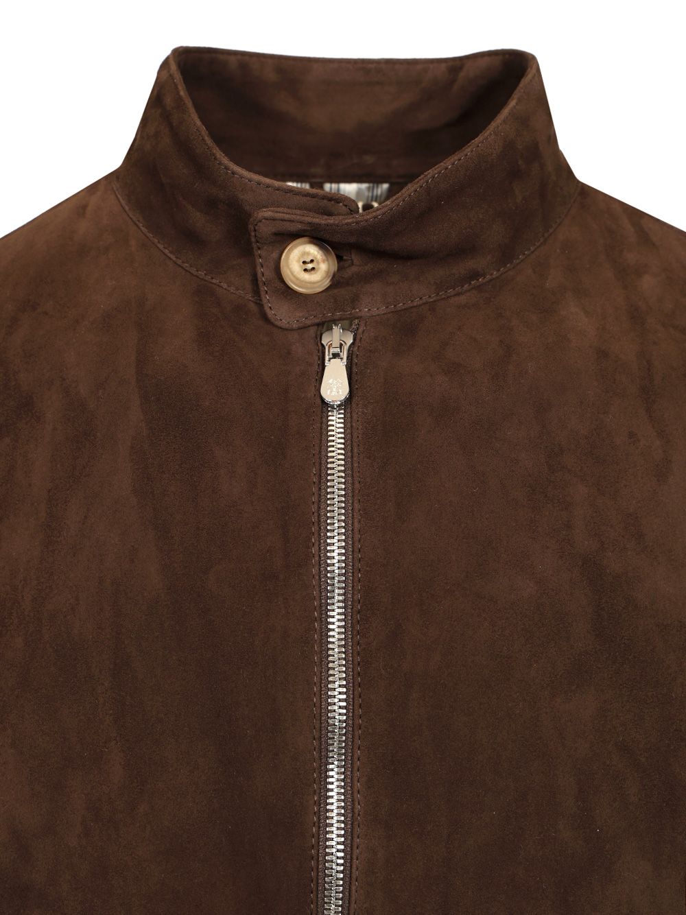 Brunello Cucinelli Suede Biker Jacket Giacche - Marrone | 7a53760c2bd2fa0a6f478e4435cd9e708e377519