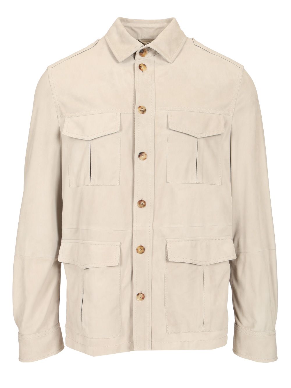 Brunello Cucinelli Suede Safari Jacket Giacche - Beige | feb4f0187710e23897a0ca48e3d6c057cef30329
