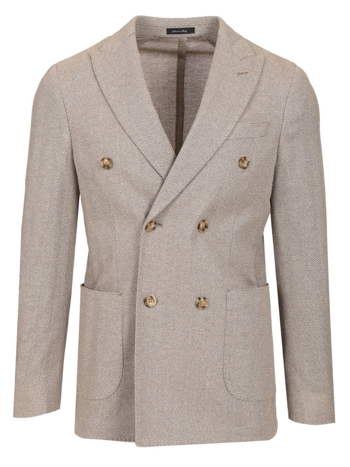 Al Duca D'Aosta Unlined Double-Breasted Jacket Giacche - Marrone | 31acdf6b59db9da64e5043d6584e89de315b047f