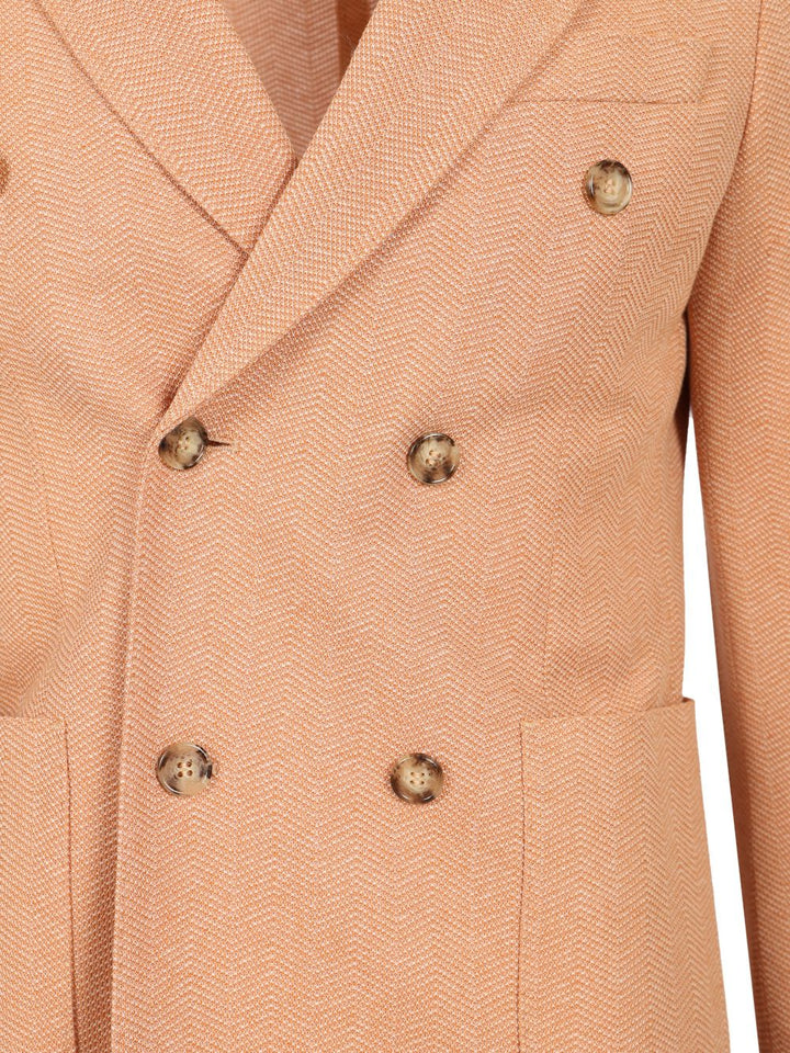 Al Duca D'Aosta Unlined Double-Breasted Jacket Giacche - Arancione | cc76f566542d25db0ef1461c49dc07654be4c786