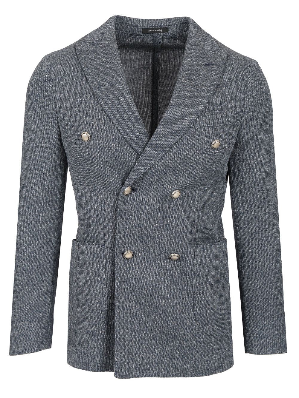 Al Duca D'Aosta Unlined Double-Breasted Jacket Giacche - Blu | 9a342bfac0b5054e46111188324bf1036d144672
