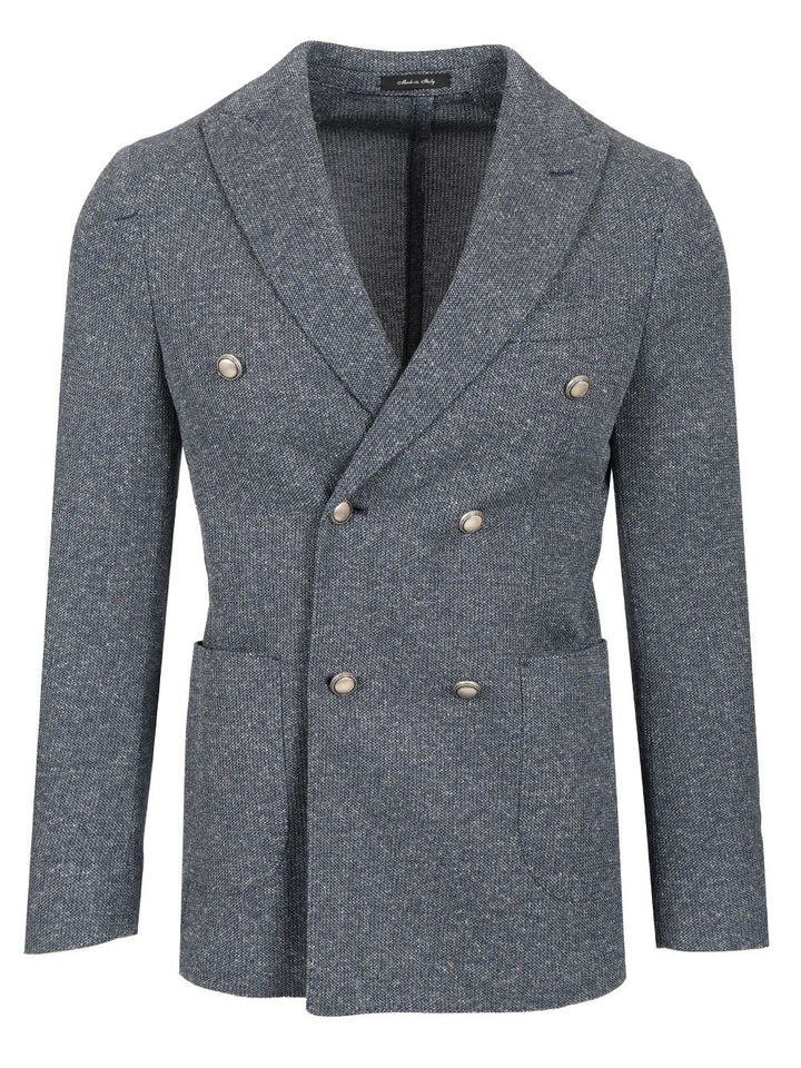 Al Duca D'Aosta Unlined Double-Breasted Jacket Giacche - Blu | 9a342bfac0b5054e46111188324bf1036d144672